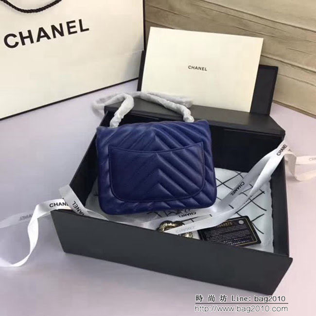 香奈兒CHANEL 升級版V線1115進口小羊皮全新經典單肩斜挎鏈條包 DSC1507